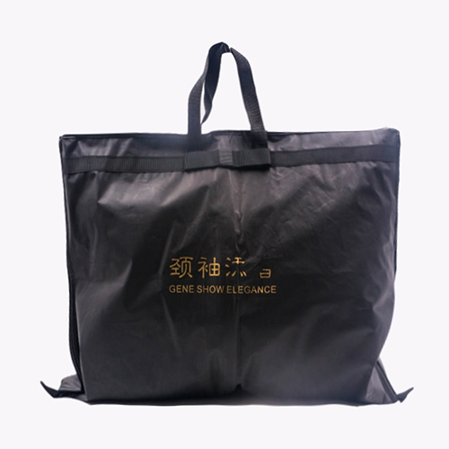 黑色手提無(wú)紡布收納手提袋訂制