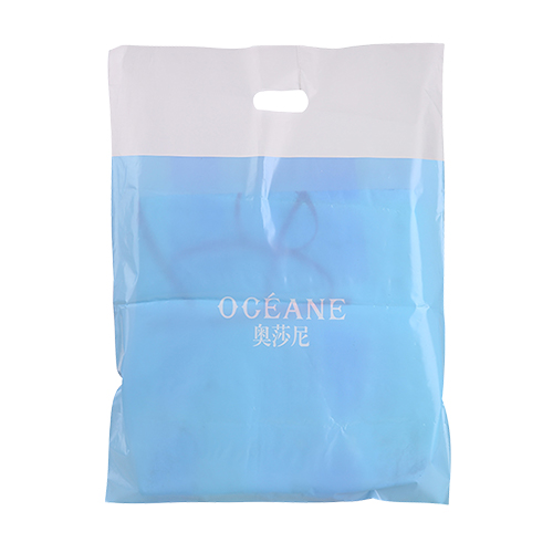 藍(lán)色PE平口服裝袋定制